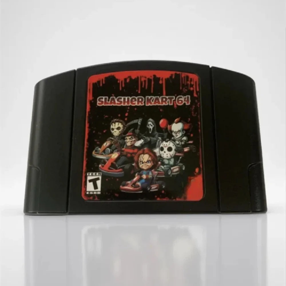 N64 Game Cassette, US Version, Slasher Kart 64， 64-bit English Game Cassette, Collection Hobbies, Toy Gifts