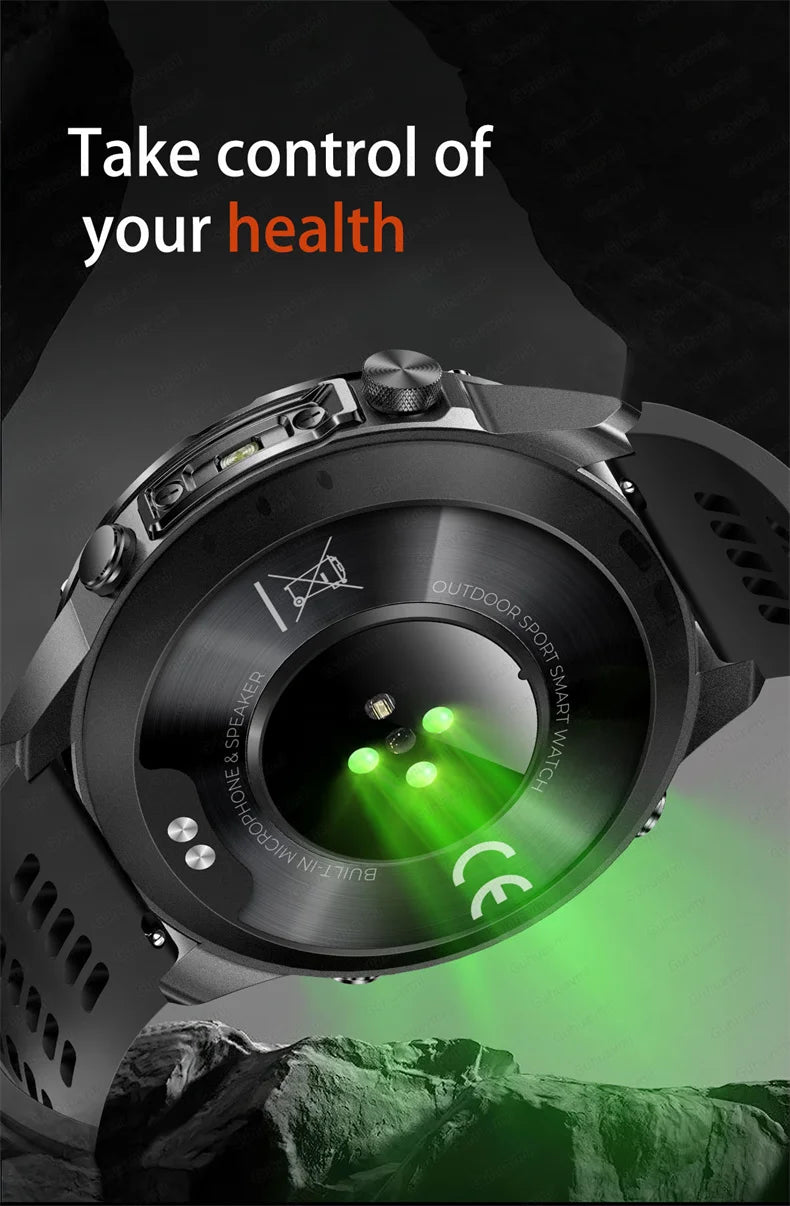 Smart Watch for Men GPS Offline Maps 2G ROM 10ATM Waterproof Heart Rate Diving Skiing Hiking Rugged Durable Smartwatch Men Women