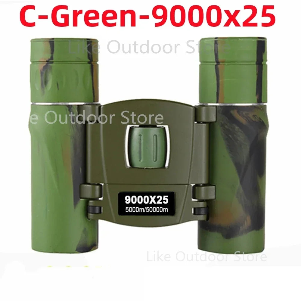 Powerful Long Range Binoculars Monocular Telescope Folding Portable BAK4 FMC Optics Jumelles for Outdoor Camping Hunting Concert