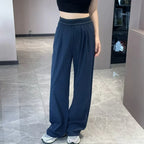 UNITIM Spring Women Straight Sports Pants Solid Loose Casual Yoga Pants for Female Lady Elastic Wiast Lady Quick-dry Sweatpants