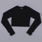 Long Sleeve Gym Crop Top Sports Yoga Top Women Seamless T-Shirts Fitness Crop Top Sport Active Wear Workout Athletic Shirts
