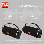 TG116C Outdoor Portable Upright Wireless Compatible Speaker, Cute Little Cube Speaker Music player, Support USB/ TF/ FM Radio Mu