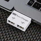 1pc 2.0 USB Splitter 1 Male to 2 Port Female USB Hub Adapter Converter for Phone  Laptop PC Computer Charging Accessories