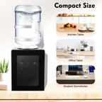 550W Desktop Water Dispenser Stainless Steel Liner PP Material 270x235x370mm 3kg Fast Heating & Cooling Dual-Use Water Dispenser
