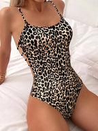 Sexy Leopard Swimwear 2026 Women's Swimsuit One Piece Bathing Suit Woman Brazilian Bandeau Bodysuit Female Beach Wear Monokini