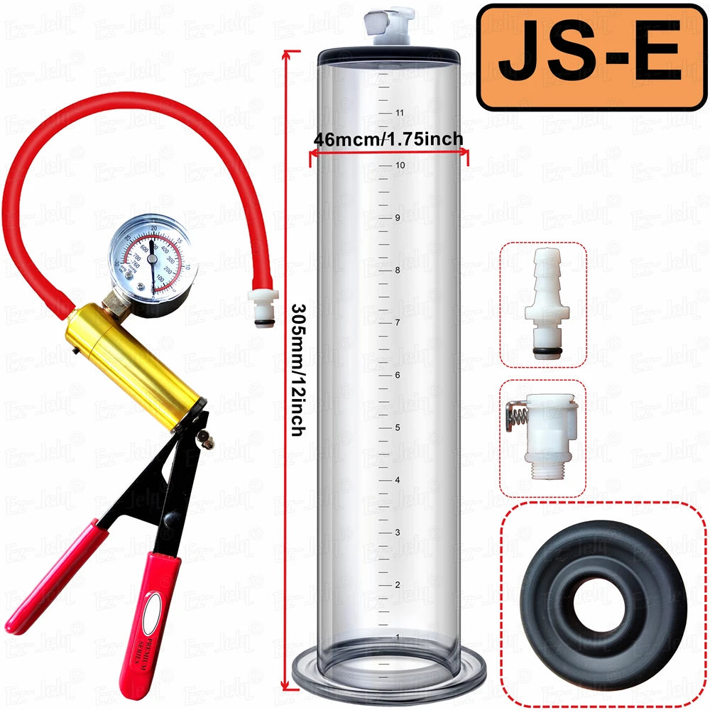 Acrylic Penis Pump Manual Penis Enlarger Sex Toy For Man Vacuum Pump Male Masturbation Penis Enlargement Trainer Adults Product