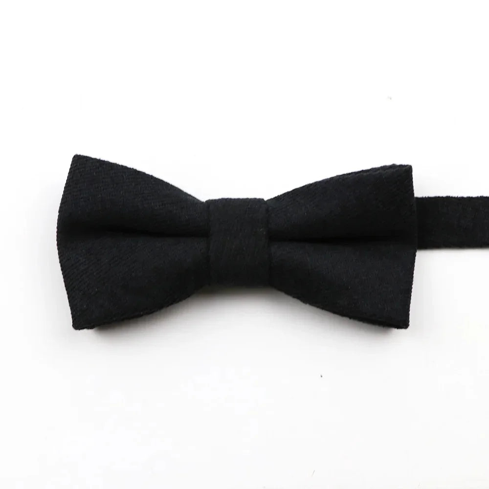NEW Macarons Suede Bow Tie Adult Child Solid Color Men Bow Tie Super Soft Suede Classic Shirts Bowtie Bowknot