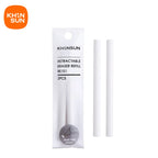 KHINSUN Press Retractable Pencil Eraser Correction Supplies Pen Style Pencil Rubber Writing School Supplies Stationery