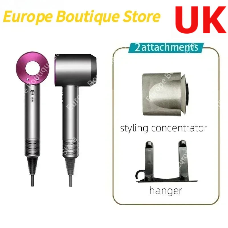 New Super Hair Dryer 220V Leafless Hair Dryer Personal Hair Care Styling Negative Ion Tool Schedule Negative Ion Electric Dryer