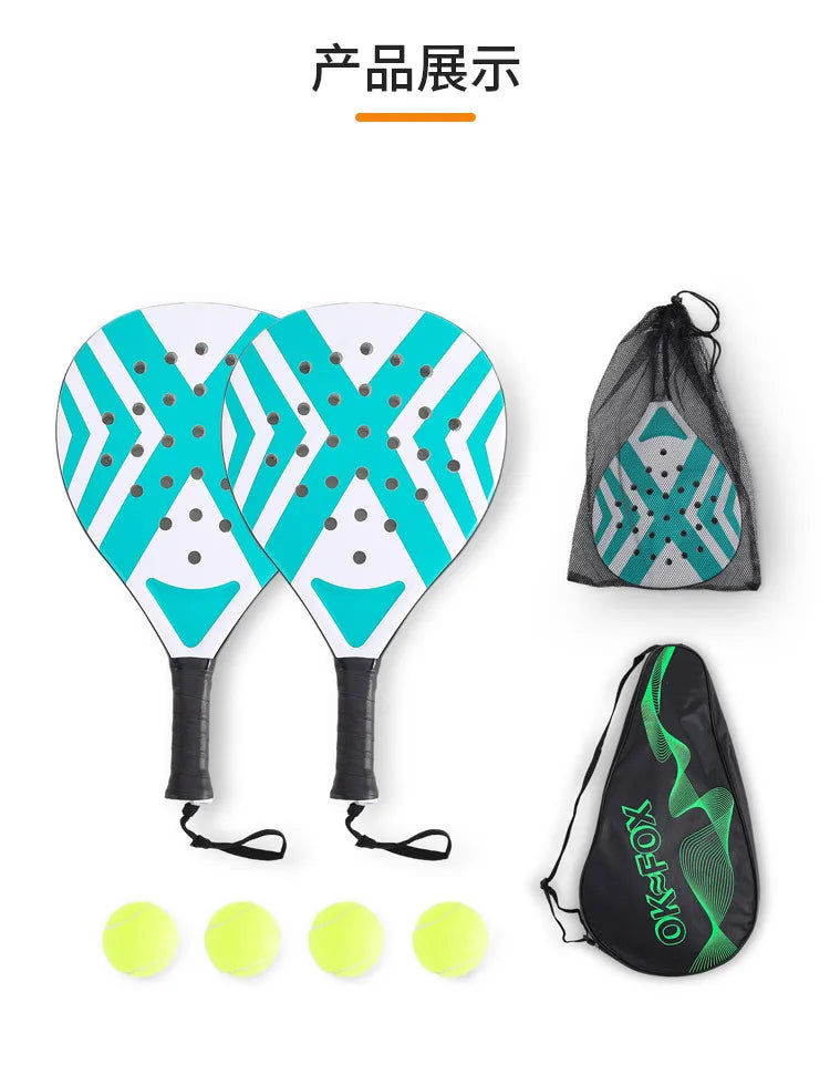 Padel Tennis Rackets beach tennis racketCarbon Fiber Lightweight Tennis Rackets Outdoor Sports Mens and Womens Glowing Racket