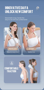 Foreverlily 26W Brushless Motor Neck And Shoulder Massager Wireless Shoulder And Back Kneading Massage Shawl Neck masajeador