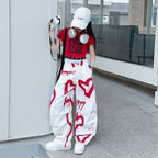 2026 summer spring teens tracksuit Girls cloth heart graffiti 1pc t-shirt top or long wide leg pant Kid 4 6 7 8 9 10 12 14 year