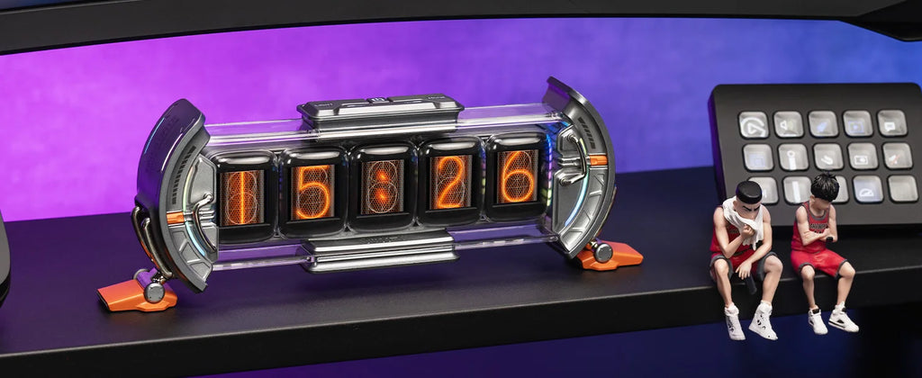 Divoom Times Gate Gaming Room Setup Digital Clock with Smart APP Control, WiFi Connect, RGB LED Display, Office Decor Cyberpunk