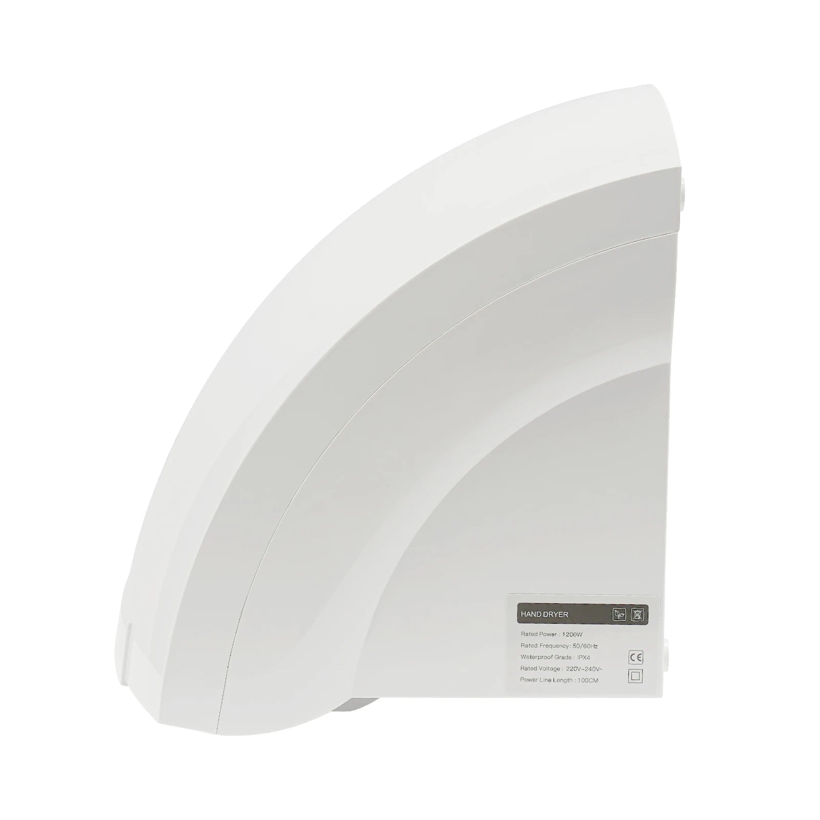 Electric Hand Dryer Compact Wall Mounted Automatic Air Hand Dryer with Infrared Sensor for Commercial Bathroom Hotel and Home