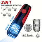 Telescopic Rotation Male Masturbator Cup Vagina 7 Thrusting Masturbation Cup Sex Toys for Men Automatic Piston Mastubator