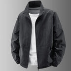 Men's Stand Collar Jacket Spring Breathable Lightweight Anti-Wrinkle Windbreaker Outdoor Sport Casual Quick-Drying Work Jackets