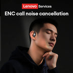 New Lenovo LE505 Wireless Bluetooth V6.0 Headphones ENC Noise Cancellation Low Latency Earbuds Long Battery Life Sport Earphones