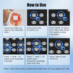 Digital TENS EMS Unit 4-Channel Tens Electrostimulator Rechargeable Muscle Stimulator with 20 Intensity Levels for  Pain Relief