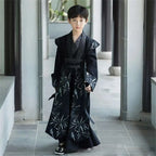 Handsome Boys' Improved Hanfu Oriental Chinese Style High-end Tang Suit Kids Performance Swordsman Traditional Ancient Costume