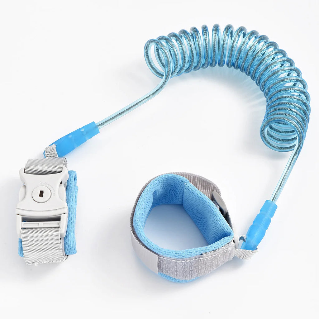Baby Safety 2M Anti Lost Traction Rope for Kids Wristband Lock and Key Safety Traction Belt for Children Travel Outdoor