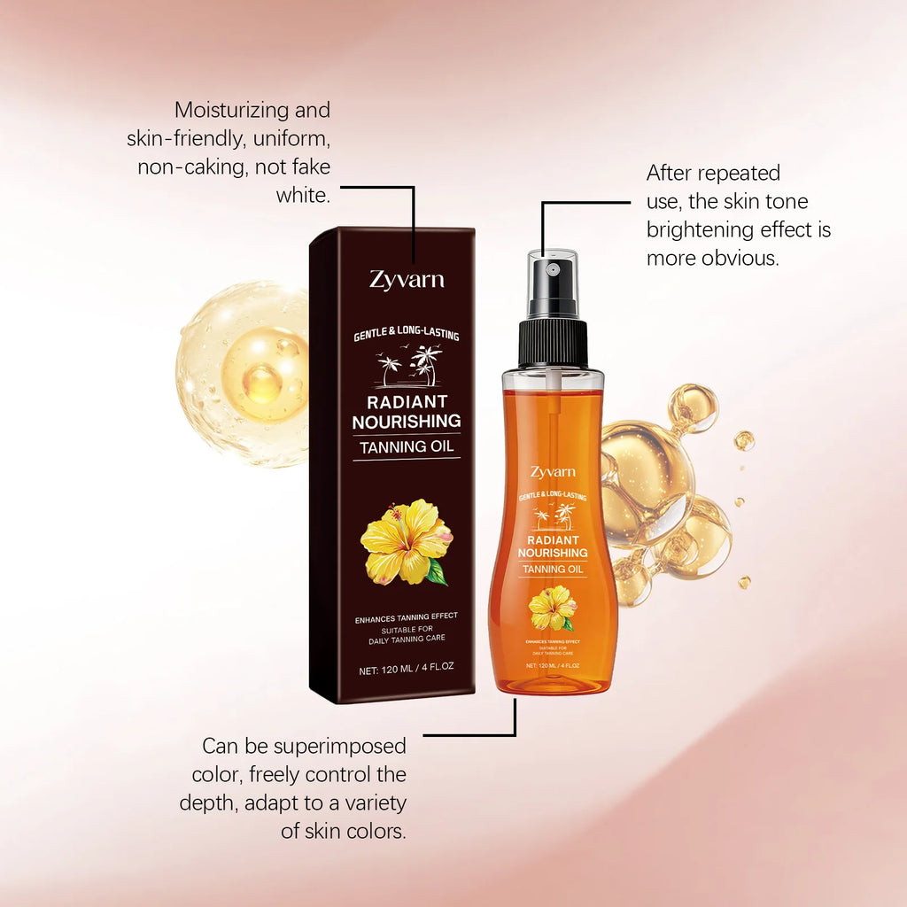 Sun Tanning Oil Nourishing Bronzing Tanning Oil Lasting Sun Kissed Glow Hydrating Skin Care For Outdoor Beach Tanning Sessions