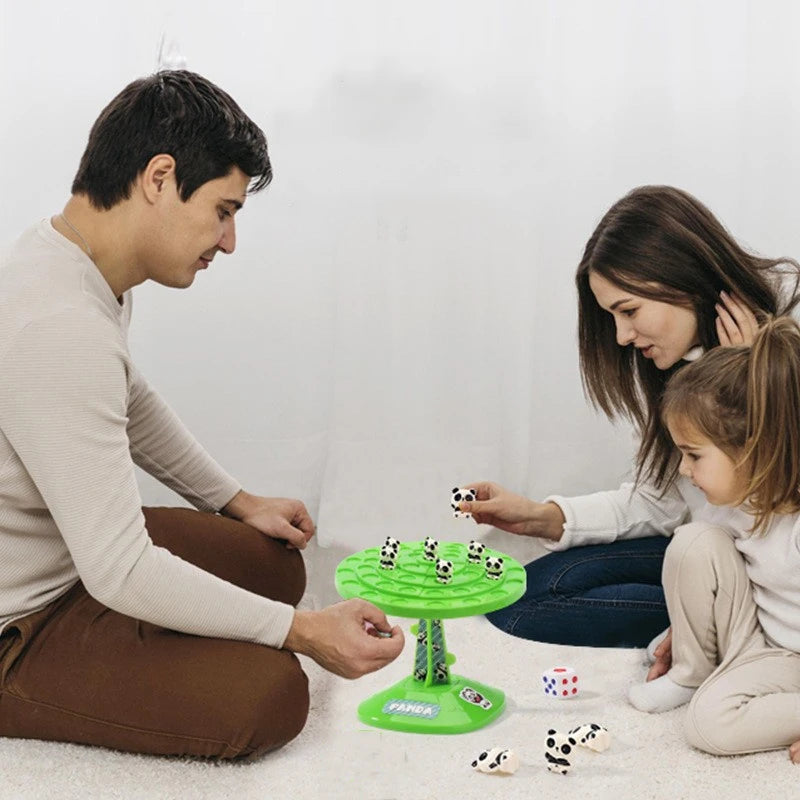 Children's Balance Panda Balance Tree Folding Happy Intelligence Early Education Decompression Game Table Battle Games