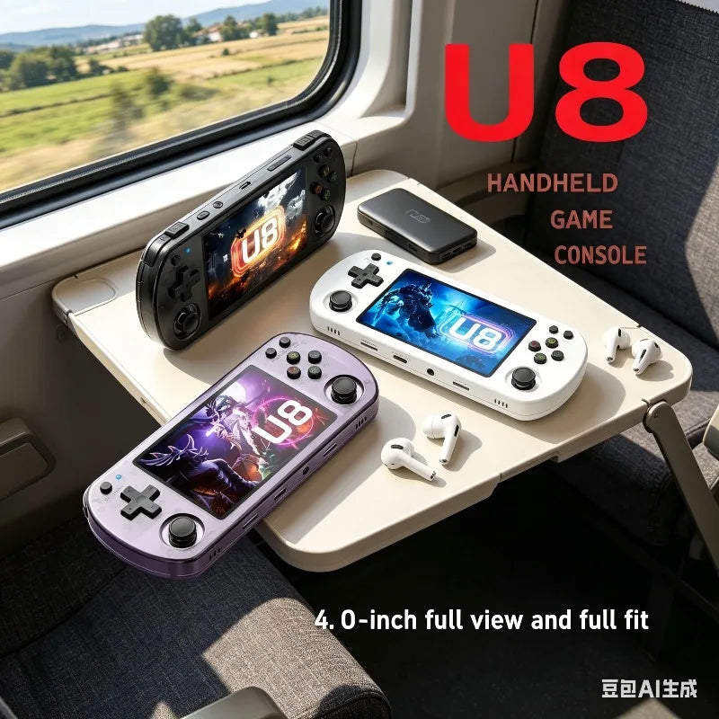 U8 Retro Handheld Game Console Linux System 4.0 Inch IPS Screen R35s Pro Portable Pocket Video Game Player Main image