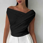 Sexy Short Sleeve Shirt Women Off Shoulder Patchwork Color Basic Tops Woman Summer Blouses Female Elegant Shirt