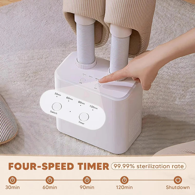 220V Shoe Dryer Electric Timing Dryer Retractable Fast Drying UV Sterilization Household Travel Foldable Shoes Boot Socks Gloves