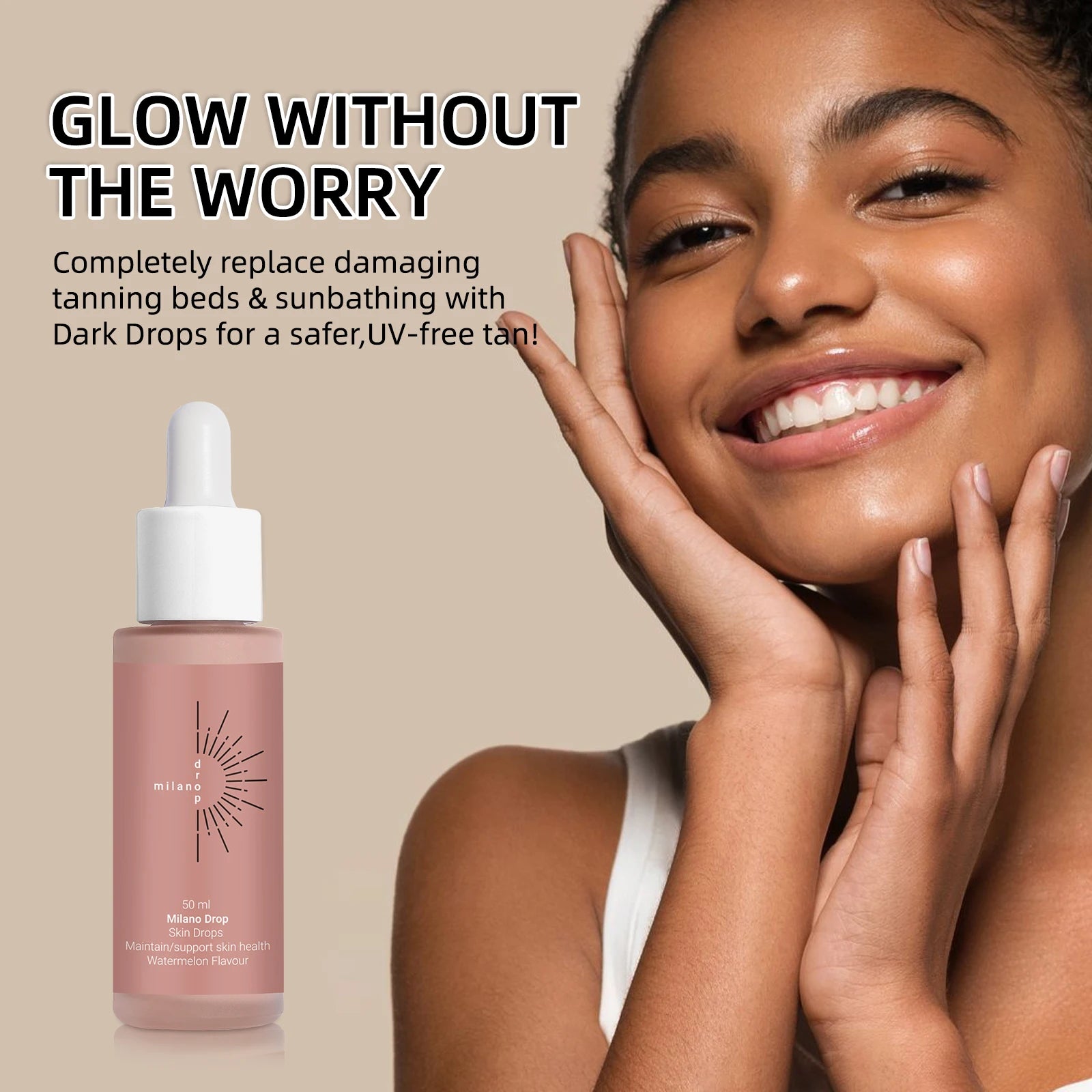 30ml Self -Tanning Drops Body Self Tanner Sunless Tanning Lotion Skin Care to Keep Skin Hydrated for Natural-Looking Tanner
