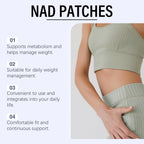 Liposomal Nad Patches Transdermal Absorption Enhance Cellular Energy Regulate Metabolism Weight Management Healthy Aging Patches