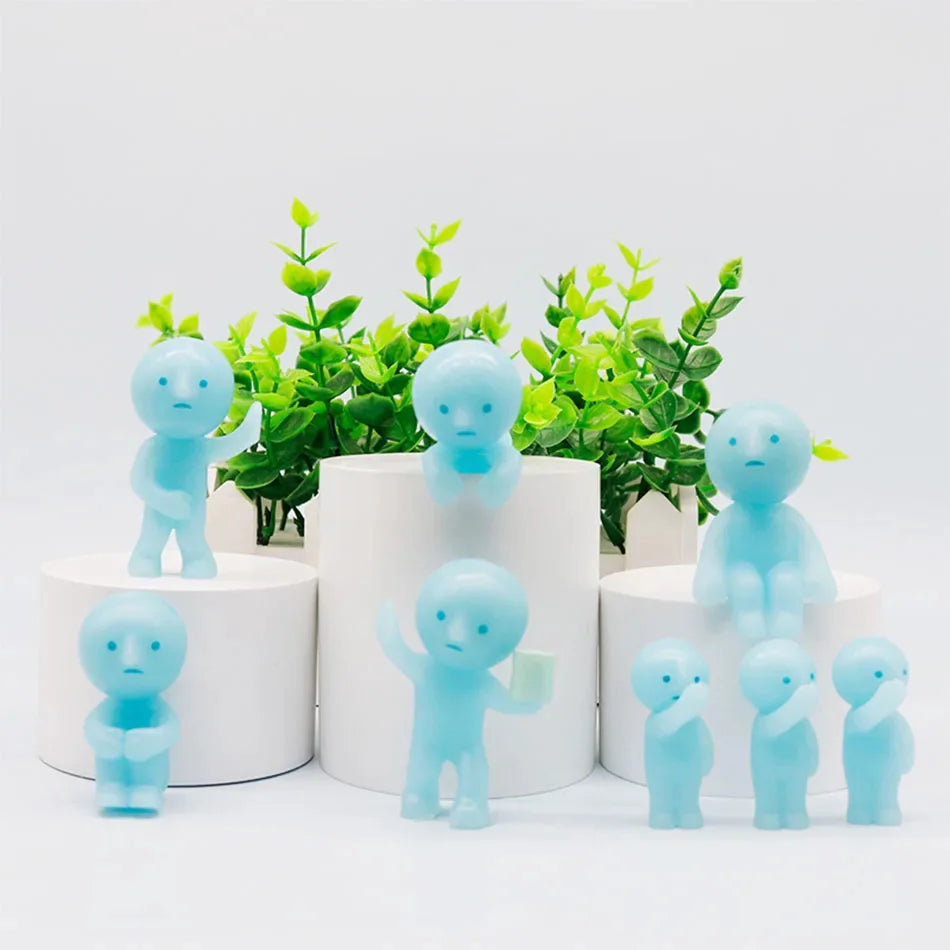Surprise Gift blind box action figures Yoga Bedroom series multiple doll green noctilucent mysterious decoration model for toy