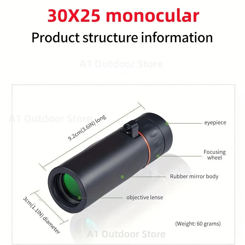 Powerful Long Range Binoculars Monocular Telescope Folding Portable BAK4 FMC Optics Jumelles for Outdoor Camping Hunting Concert