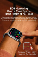 2026 New Health Smart Watch Laser Therapy Reduce Three Highs Blood Oxygen Pressure Uric Acid Blood Lipid ECG Smartwatch For Man