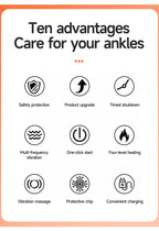 Electric Heat And Vibration Ankle Wrist Massager Hot Compress Therapy Ankle Massage Heated Wrap Support Brace Foot Protector