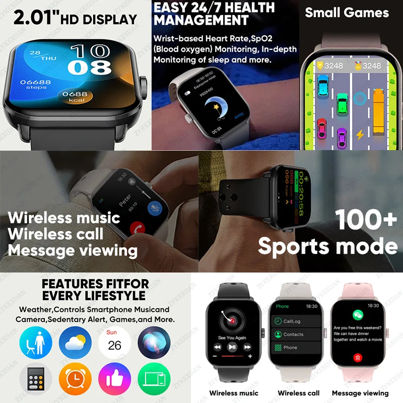 For Xiaomi Watch 5 Smart Watch Men HD AMOLED Screen Heart Rate Bluetooth Calling GPS Tracking Waterproof Sports SmartWatch Women Secondary image