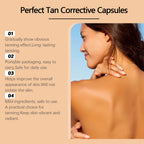 Portable Tanning Capsule Accelerate Natural Bronze Tan Moisturizing & Soothing Even Skin Tone Sunless Self-Tanning Serum