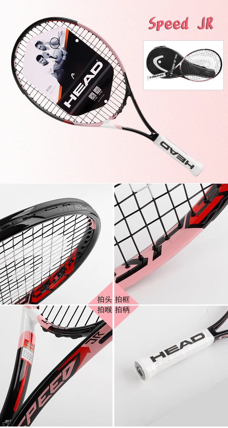 HEAD 2026 New Carbon Tennis Racket for Men Women Tenis Raquete Blue