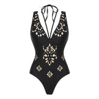 2Pcs Printed Swimsuit Women Sexy Swimwear New Bikini With Long Skirt Female Biquini Push Up Swim Suit Bodysuit Beachwear CoverUp