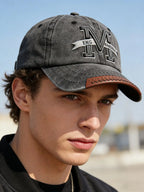 Hot Sale Unisex Baseball Cap M Letter Embroidery Dad Hat Women Men Outdoor Washed Cotton Cap