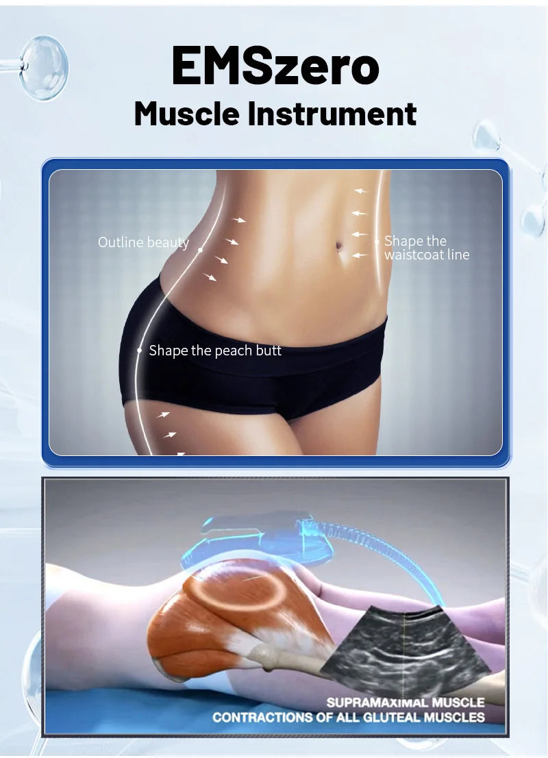 EMSZERO 6500W 200HZ Electromagnetic Lifter Muscle Stimulator Weight Loss Body Sculpting Massage Equipment