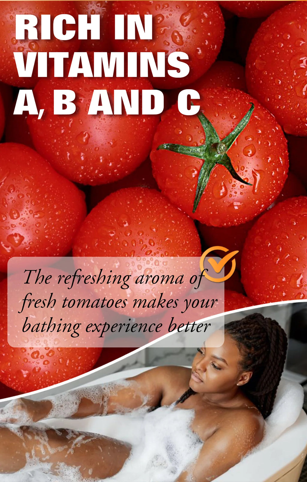 AILKE Organic Tomato Soap Bar, Lightening Skin, Deeply Clean, Exfoliate, Remove Dark Spots, Moisturizing, For Face, Body, 200g