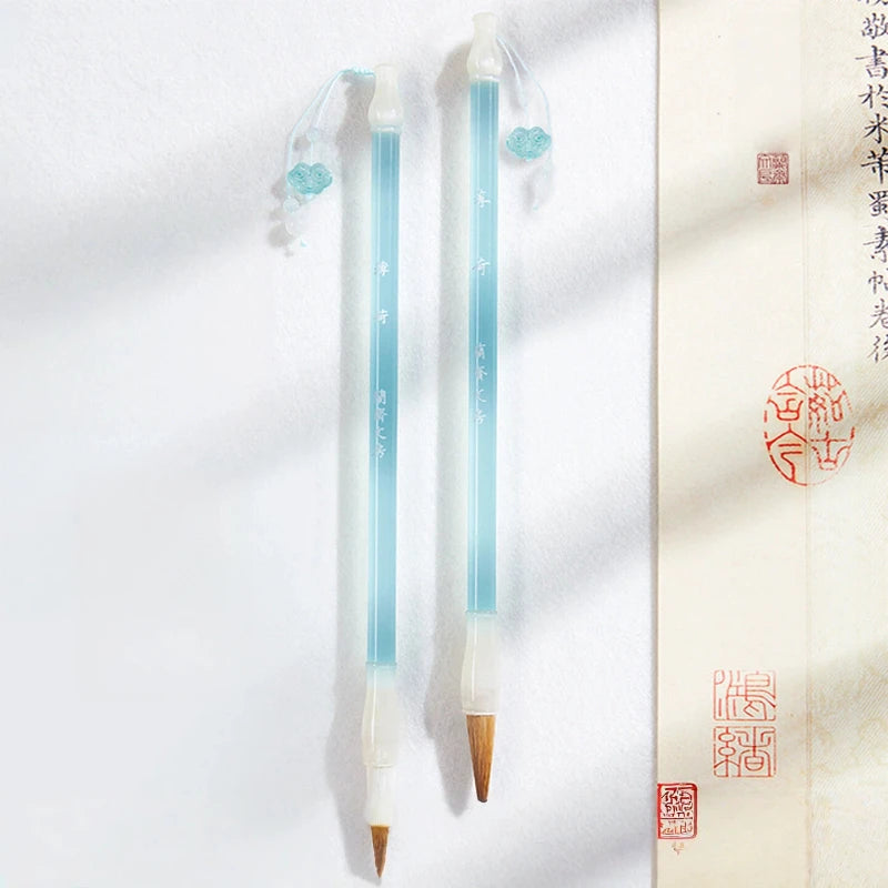 Professional Chinese Calligraphy Brush Set Middle Regular Script Bamboo Pen for Paint Brushes Stationery for Adult Beginner
