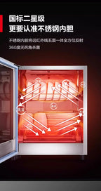 Household Small Vertical Desktop Mini Double Door High Temperature Disinfection Cabinet Kitchen Commercial Sterilizer Cupboard