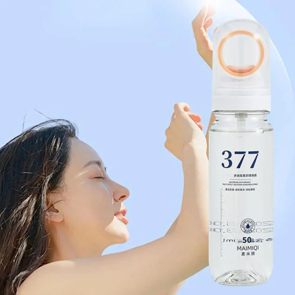 377 Sunscreen Spray SPF50+ Anti-aging Anti Wrinkle Moisturizing Whitening Sunscreen Spray Facial Body Neck Skin Care Spray 2025