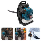 75.6CC 4-Stroke Gas Backpack Leaf Blower, 2600W 498FT with Cruise Control, for Lawn Yard Debris Cleaning, Commercial & Home Use