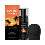 Self Tanning Mousse Moisturize Brighten Even out Body Skin Tone Anti-Dryness Sunburn Repair Mild Coconut Tan Accelerator Cream