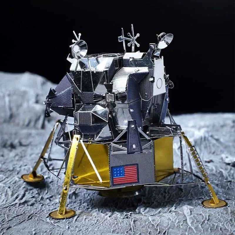 Space Exploration 3D Metal Puzzle Shuttle Hubble Space Telescope Mars Rover Model Toy for Kids Creative Jigsaw Puzzle Gift Toys
