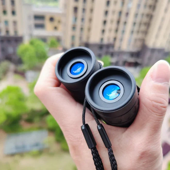 Powerful Long Range Binoculars Monocular Telescope Folding Portable BAK4 FMC Optics Jumelles for Outdoor Camping Hunting Concert