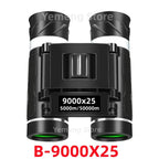 Powerful Long Range Binoculars Monocular Telescope Folding Portable BAK4 FMC Optics Jumelles for Outdoor Camping Hunting Concert